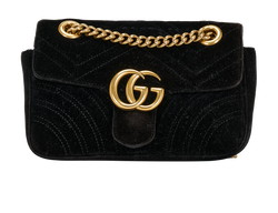 Small GG Marmont, Velvet, Black, DB, 446744 560440, 1*